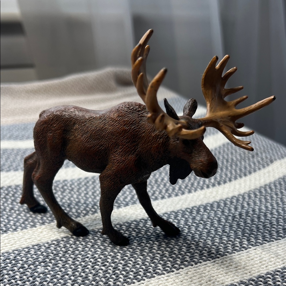 Realistic Brown Moose Figurine from Safari Ltd.